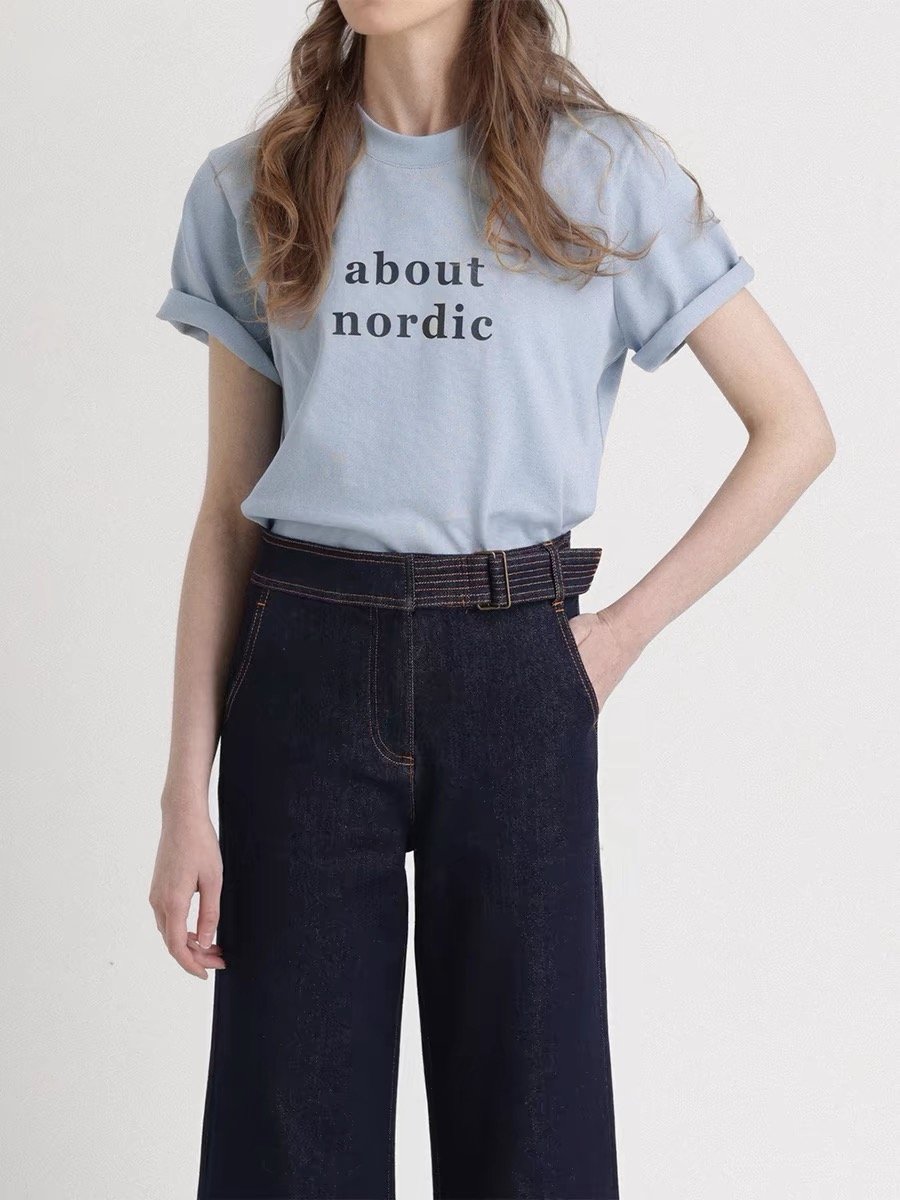 High-Waisted Flared Straight-Leg Jeans - 图片 4