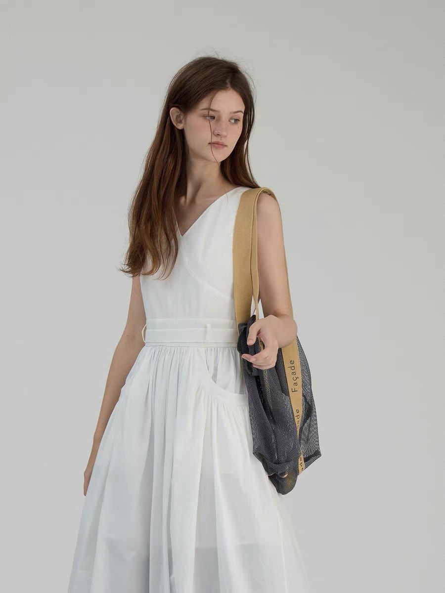 Sleeveless Tie-Waist Tank Dress - 图片 2