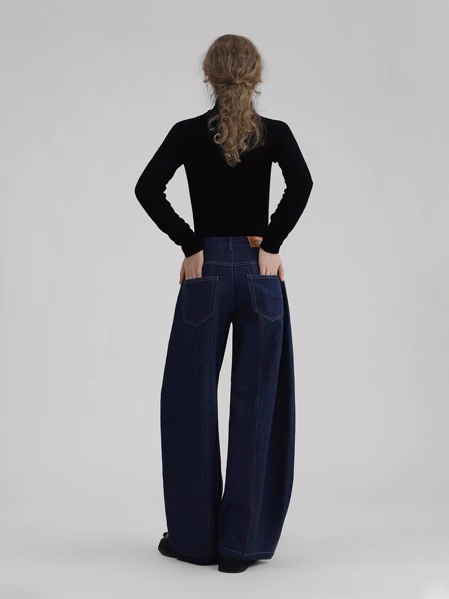 High-Waisted Relaxed Wide-Leg Jeans - 图片 4