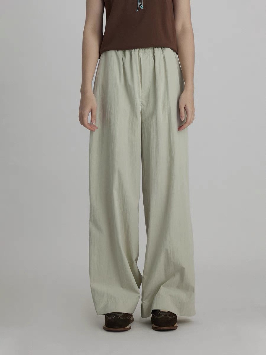 Lightweight Sun-Protective Elastic Waist Straight-Leg Casual Pants - 图片 3
