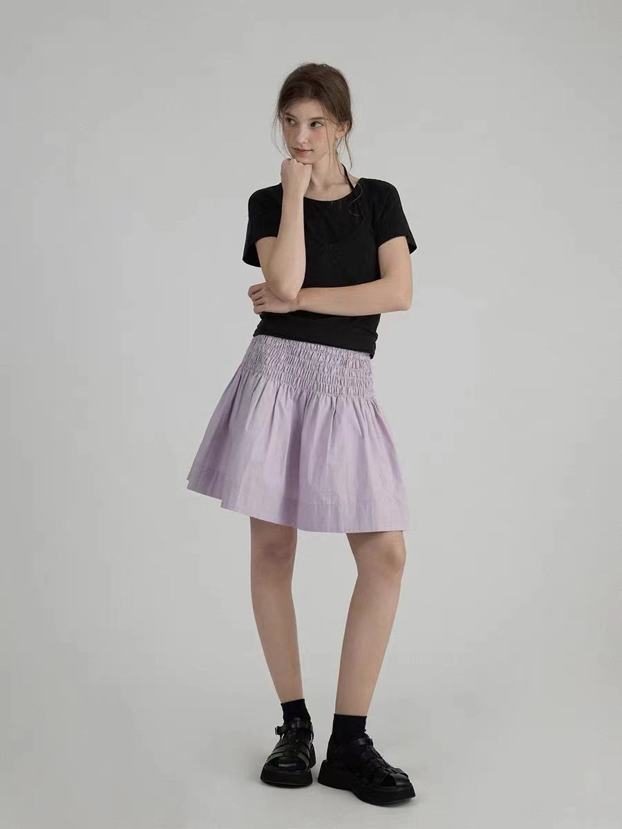 Vintage Simac Pleated A-Line Ballet Skirt - 图片 3