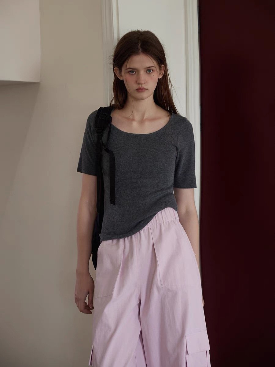 Skin-Friendly Breathable Slim-Fit Short-Sleeve T-Shirt - 图片 2