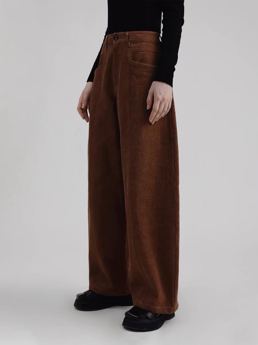 High-Waisted Relaxed Wide-Leg Jeans - 图片 3